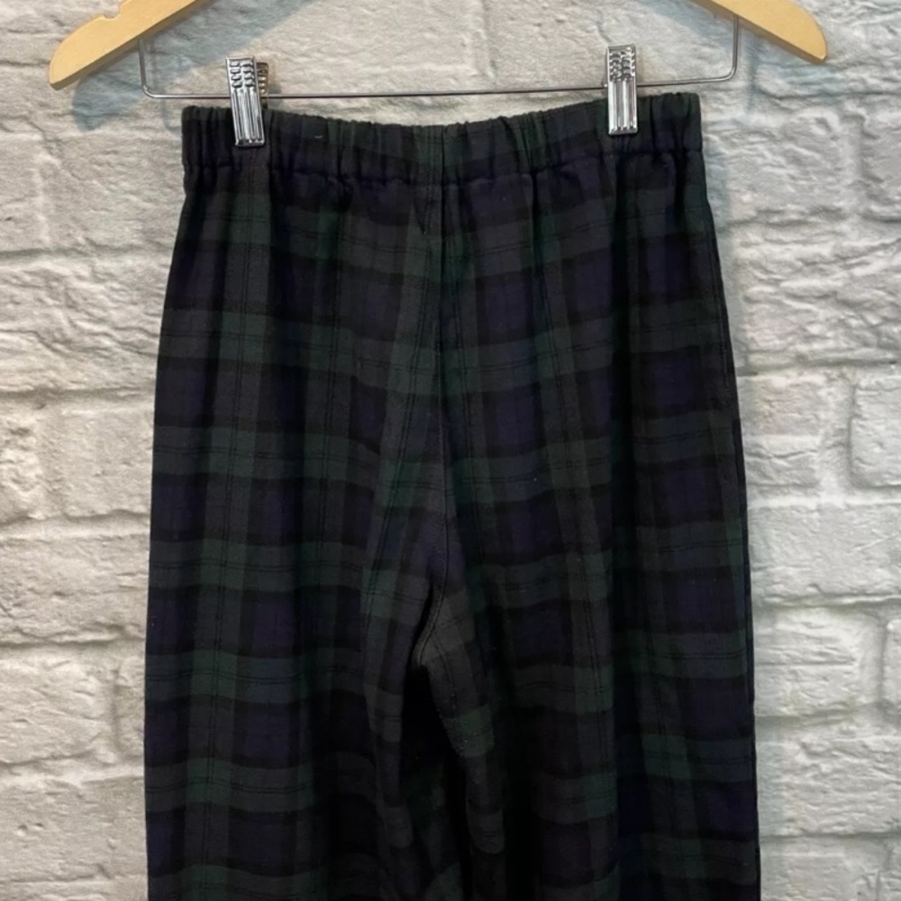 Brandy Melville Women's Tilden Pants in Green Plaid Flannel ONE SIZE (24”) - Picture 7 of 9